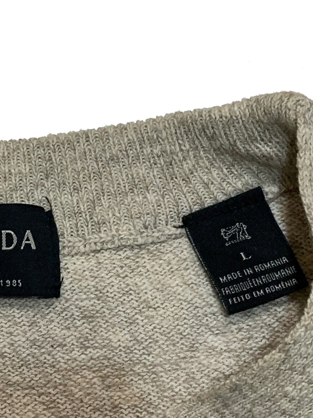 Scotch & Soda Ombre Crewneck Sweater in Cream, Rust & Blue - Picture 3 of 4
